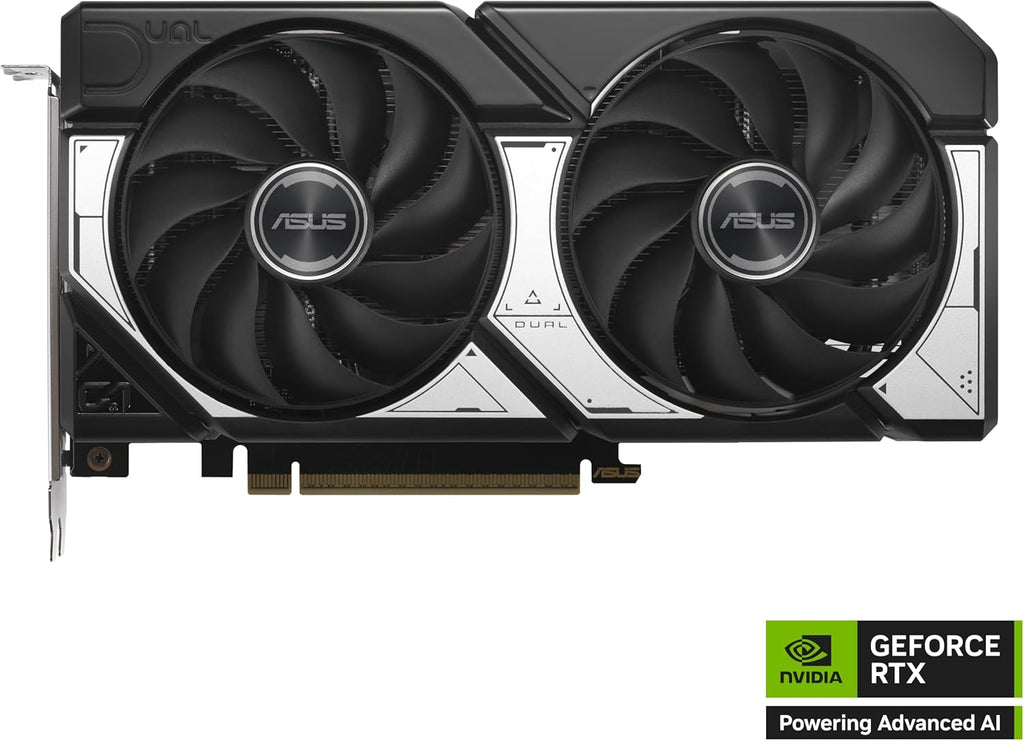 ASUS Dual GeForce RTX™ 5060 Ti 16GB GDDR7 OC Edition Graphics Card, NVIDIA, Desktop (PCIe 5.0, DLSS 4, HDMI 2.1b, DisplayPort 2.1b, 2.5-Slot, Axial-tech Fan, 0dB Technology)
