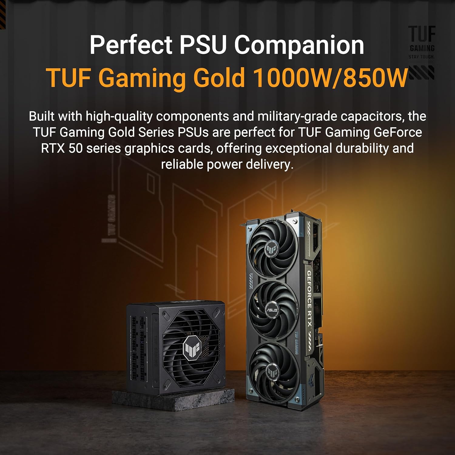 ASUS TUF GeForce RTX™ 5070 12GB GDDR7 OC Edition Graphics Card, NVIDIA, Desktop (PCIe® 5.0, HDMI®/DP 2.1, 3.125-Slot, Military-Grade Components, Protective PCB Coating, Axial-tech Fans)