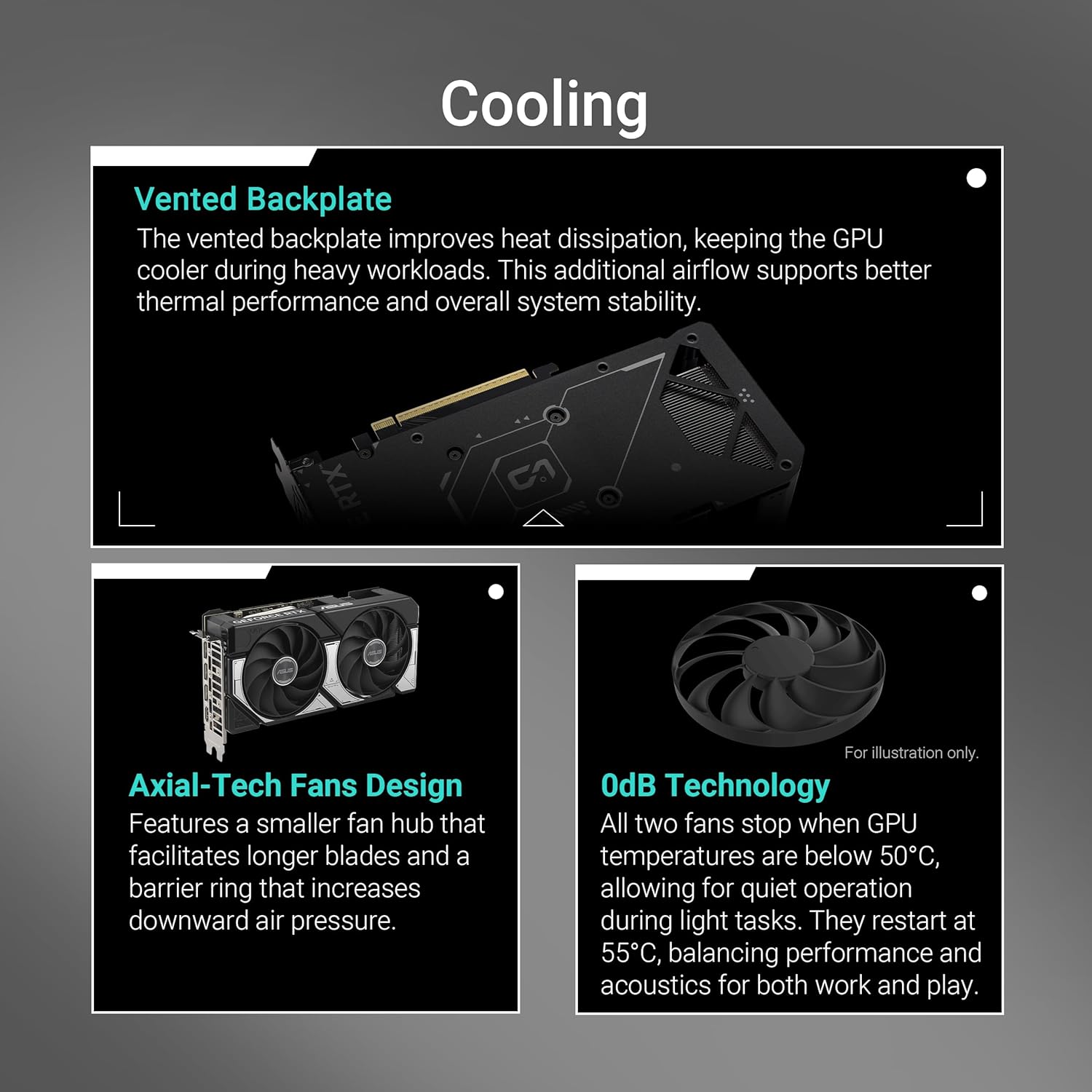 ASUS Dual GeForce RTX™ 5060 Ti 16GB GDDR7 OC Edition Graphics Card, NVIDIA, Desktop (PCIe 5.0, DLSS 4, HDMI 2.1b, DisplayPort 2.1b, 2.5-Slot, Axial-tech Fan, 0dB Technology)